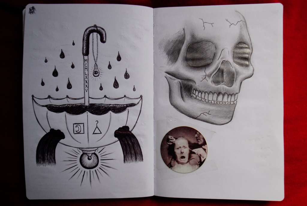 swedish tattoo. Tattoo idea sketch and skull